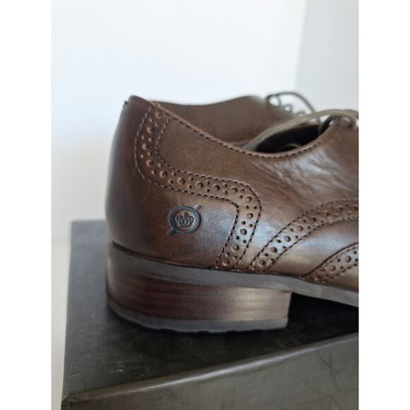 Born Handcrafted Footwear Brown Leather Wingtip Oxford Shoes – Size 8 / 41 - Picture 7 of 9